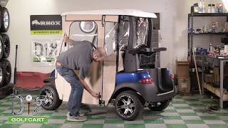 Doorlux Enclosure Installation on a Club Car Precedent  Onward Golf Cart [upl. by Revlys298]