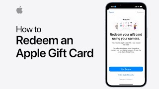 How to redeem an Apple Gift Card  Apple Support [upl. by Gabby]