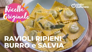 RAVIOLI RICOTTA e SPINACI BURRO e SALVIA  il CLASSICO INTRAMONTABILE🤍🍴🌿 [upl. by Yrbua]