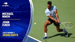 Michael Mmoh vs John Isner Highlights  2023 US Open Round 2 [upl. by Namzaj]