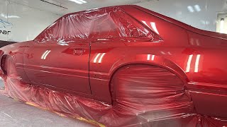 Painting Redfire on a 93 Foxbody [upl. by Inavoig959]