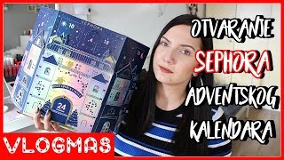 Otvaranje SEPHORA adventskog kalendara 2018 ❄️🌟  VLOGMAS [upl. by Bay]