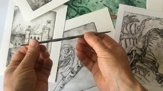 Drypoint plastic demonstration [upl. by Dustman]