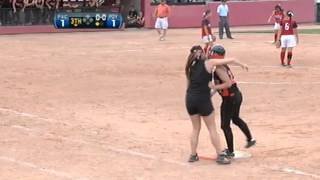 22 Tori Blumenstein of Poynette with a 2run RBI at 2012 WIAA Softball Div 3 Final [upl. by Walley]