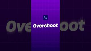 Overshoot Effect in After Effects  youtubeshorts aftereffectstutorial motiongraphics [upl. by Novat979]