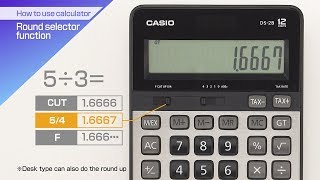 CASIO【How to use calculator Round selector function】 [upl. by Shevlo893]