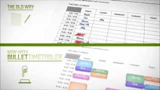 Bullet Education Scheduling and Timetabling  Automated University TimeTabler [upl. by Ecirtal]
