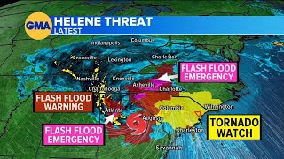 Hurricane Helene roars ashore monster storm slams Florida as Category 4 [upl. by Etnor945]