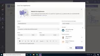 Teams Live Events Tilaisuuden luominen perustaminen [upl. by Ecienahs]
