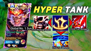 REVAMPED SUN🥚 TANK BUILD VS FIGHTER BUILD MLBB🔥 sunmlbb sungameplay topglobalsun [upl. by Elehcir672]