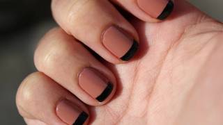 Fall Nail Tutorial Modern French Tips [upl. by Waite174]