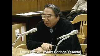 Mourning the loss of Celilo Falls tribal members speak to Oregon Senate Judiciary [upl. by Dhar]