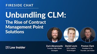 Unbundling CLM The Rise Of Contract Management Point Solutions [upl. by Lehsreh140]