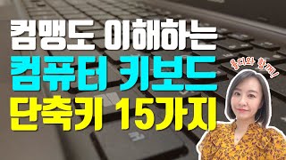 컴퓨터기초  키보드 단축키 사용법 15가지 10분이면 컴맹도 이해할 수 있어요  무료 자료 다운받으세요 [upl. by Llenart]