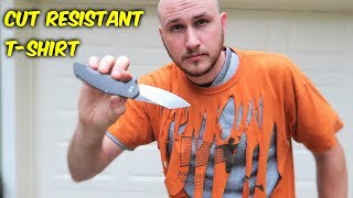 Worlds First Cut Resistant TShirt put to the Test [upl. by Anayek621]