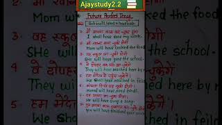 Affirmative sentence Future perfect tense youtubeshorts spoken englishgrammar [upl. by Einnij]