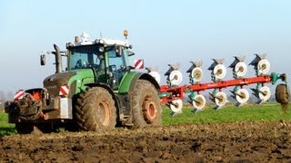 Fendt 936 Vario  7 Furrow Kverneland LO 100 amp Fendt 820 Vario  Van Peperstraten [upl. by Ellives]