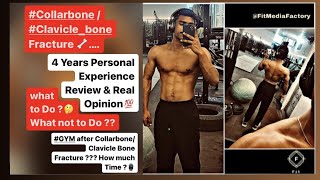 What To Do After CollarboneClavicle Bone Fracture  Can I Do GYM After Clavicle Bone Fracture [upl. by Kiernan]