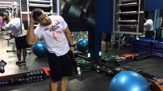 Treino de Oblíquo Com Anilha Em Pé  Abdominal  Standing Oblique Training [upl. by Raynata]