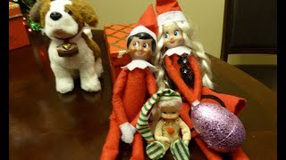 Elf on the Shelf Christmas Surprise eggs [upl. by Ahsilahs]