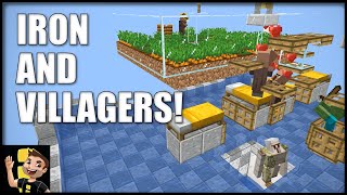 Easy 2in1 Iron Farm and Infinite Villager Breeder For Minecraft Java Edition Tutorial [upl. by Malory636]