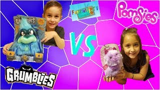 Pomsies VS Grumblies  Double Toy Review [upl. by Fregger346]