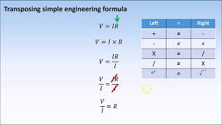 Transposing of Formula [upl. by Aym]