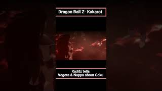 Dragon Ball Z Kakarot Raditz tells Vegeta amp Nappa about Goku shorts short [upl. by Denman]