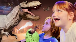 SAViNG PET DiNO EGGS Adley Niko amp Fairy Navey feed pirate island Dinosaurs and watch a fun show [upl. by Dollie]