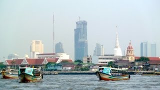 Chao Phraya  Praya river tour Bangkok  Flussfahrt auf Bangkoks Fluss Chao Phraya [upl. by Lahcar]