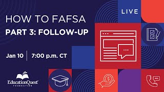 How to FAFSA Part 3 Follow Up [upl. by Ahsiym467]