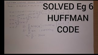 Huffman Coding Algorithm Solved Example 6  in HINDI [upl. by Noreht]