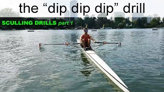 Most important Sculling drills done right  part 1 dip dip dip to get light hands and a stable boat [upl. by Vere]