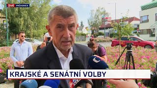 Krajské volby 2024 V Česku se otevřely volební místnosti Babiš vyjádřil obavy z účasti [upl. by Aihtibat]