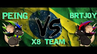 transformiceX9 Team PEINGTOURBR1 VS BRTJOYBR2 [upl. by Ahsienroc]