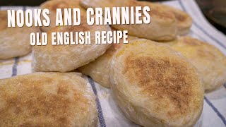 Homemade English Muffins With Nooks And Crannies  Best English Muffin Recipe  Chef James [upl. by Ymmac]