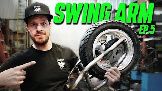 Building The Swing Arm For Our Dream Mini Bike  MBK1 Journey Ep5 [upl. by Schuh]