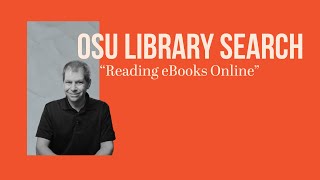 OSU Library Search Reading eBooks online [upl. by Cutlip]