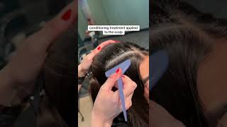 Scalp treatment cosmetologyschool beautyschool hair hairtreatment [upl. by Bigelow]