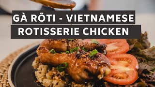 ASMR  Gà Rô Ti Rim Nước Dừa Mặn Ngọt  Vietnamese Rotisserie Chicken [upl. by Acillegna350]