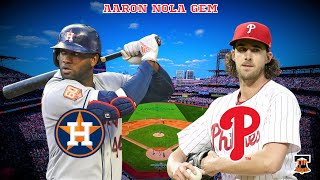 PHILLIES SHUT OUT THE ASTROS 50 AARON NOLA 7 INNING GEM NICK CASTELLANOS STAYS HOT [upl. by Aniat278]