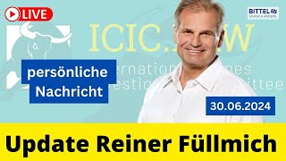 Update Reiner Füllmich  persönliches Statement von Reiner  3062024 [upl. by Nauwaj]