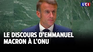 Le discours d’Emmanuel Macron à l’ONU [upl. by Agata759]