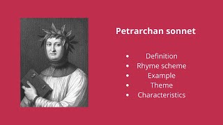 Petrarchan sonnet  Petrarchan sonnet examples  Petrarchan sonnet rhyme scheme [upl. by Nnylhsa]