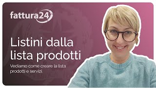 Listini dalla lista prodotti [upl. by Gemmell]