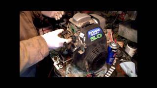 Honda gc160 gc190 carb rebuild gcv160 PART 1 of 2 [upl. by Carrew44]