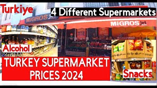 TURKEY Türkiye SUPERMARKET PRICES 2024 TOUR turkey supermarket shopping food holiday TUI [upl. by Ulland]