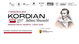 Narodowe Czytanie 2024  „Kordian” Juliusza Słowackiego [upl. by Ahpla142]