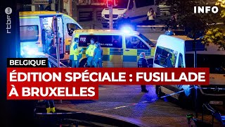 Fusillade à Bruxelles  édition spéciale  RTBF Info [upl. by Godderd855]