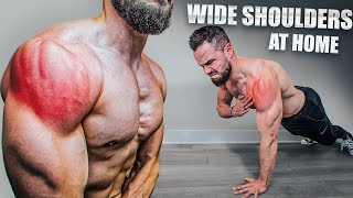 Build BIGGER Shoulders at Home  NO IRON [upl. by Aihtak61]